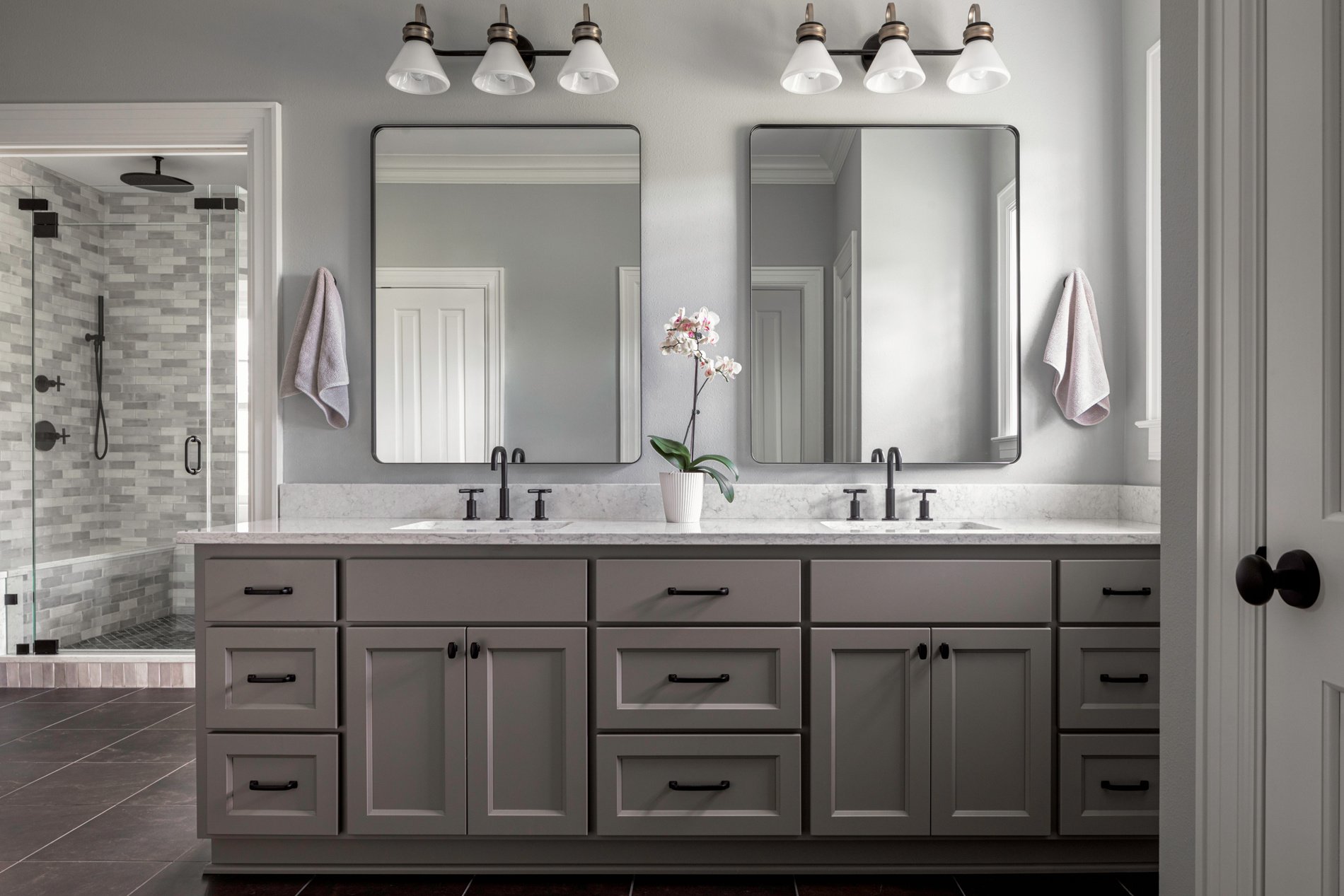 Dual Sinks Bathroom Remodel