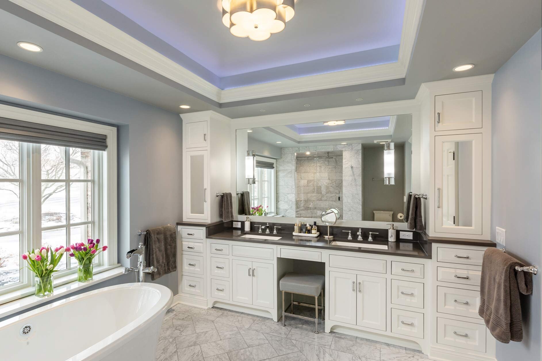 Glamorous Bathroom Remodel with Tub Glamorous Bathroom Remodel with Tub