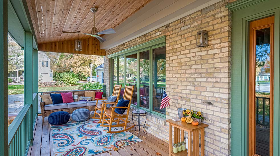 Relaxing Porch Addition in Mequon