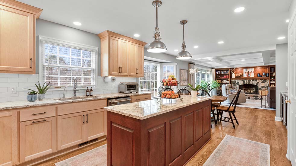 Custom Kitchen and Living Room Remodel in Mequon